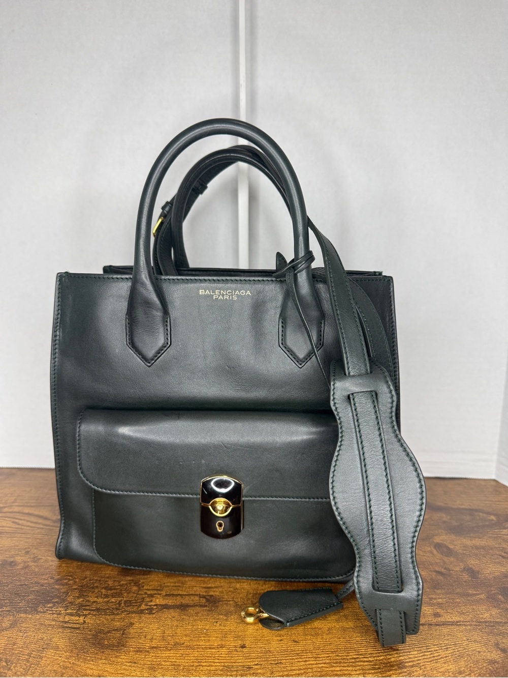 Balenciaga Padlock All Afternoon Convertible Tote Bag - Picture 7 of 8